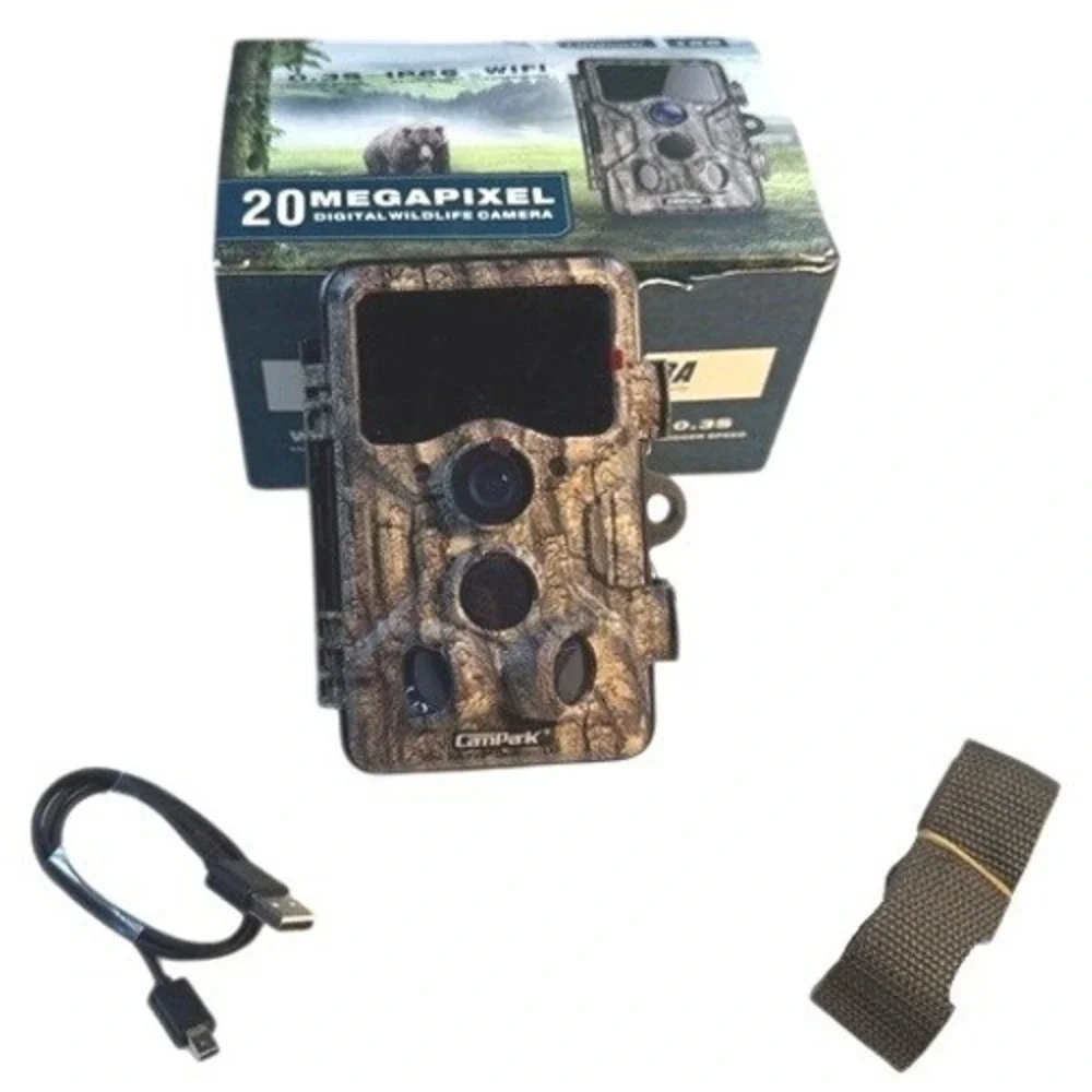 Campark T86 Trail Camera Wildlife 20MP WiFi‎ Camouflage Night Vision IP66 NEW